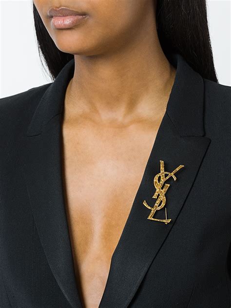 farfetch saint laurent brooch.